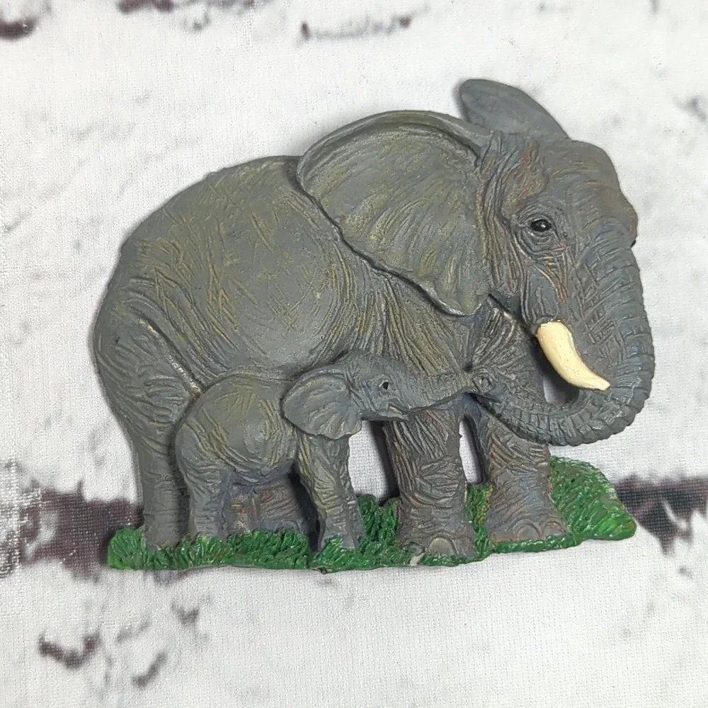 Elephant With Baby Figural‎ Fridge Magnet